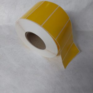 Adhesive parts labels (101mm x 50.8mm) 2740 per roll - Yellow